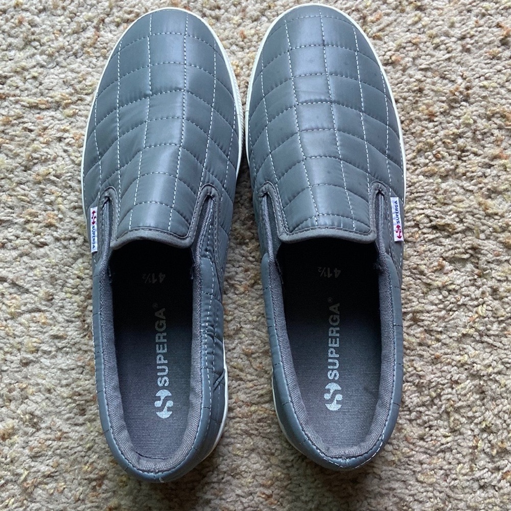 Superga slip on quilted sneakers